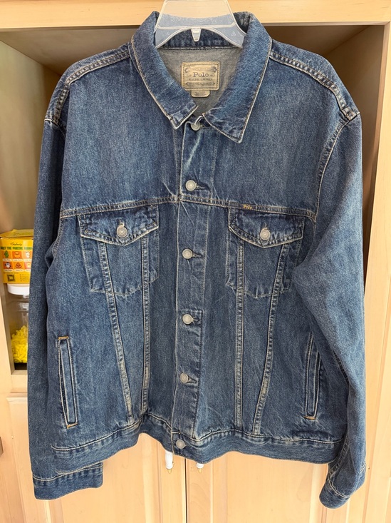 Polo Ralph Lauren Other - Polo Ralph Lauren Blue Denim Trucker Jacket XXL